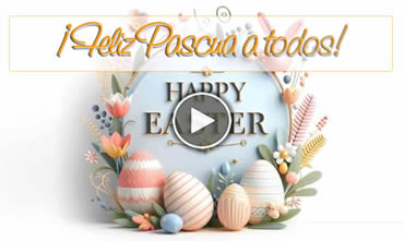 Un hermoso, alegre y colorido  video de felicitación de Pascua 2024