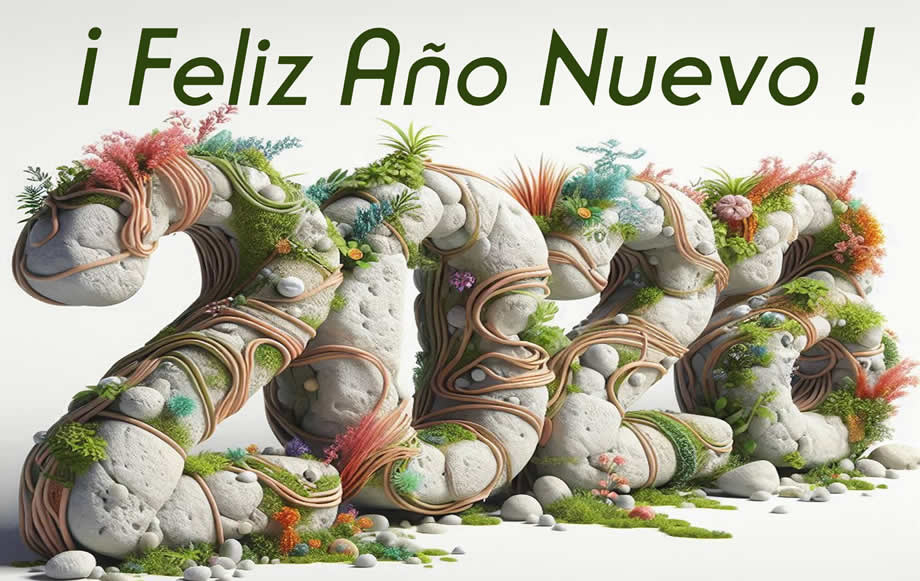 Imagen de fondo verde con texto 3D número 2026 con reductor