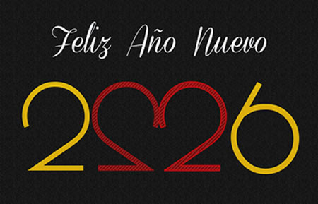 Imagen Feliz año nuevo 2026 con corazón