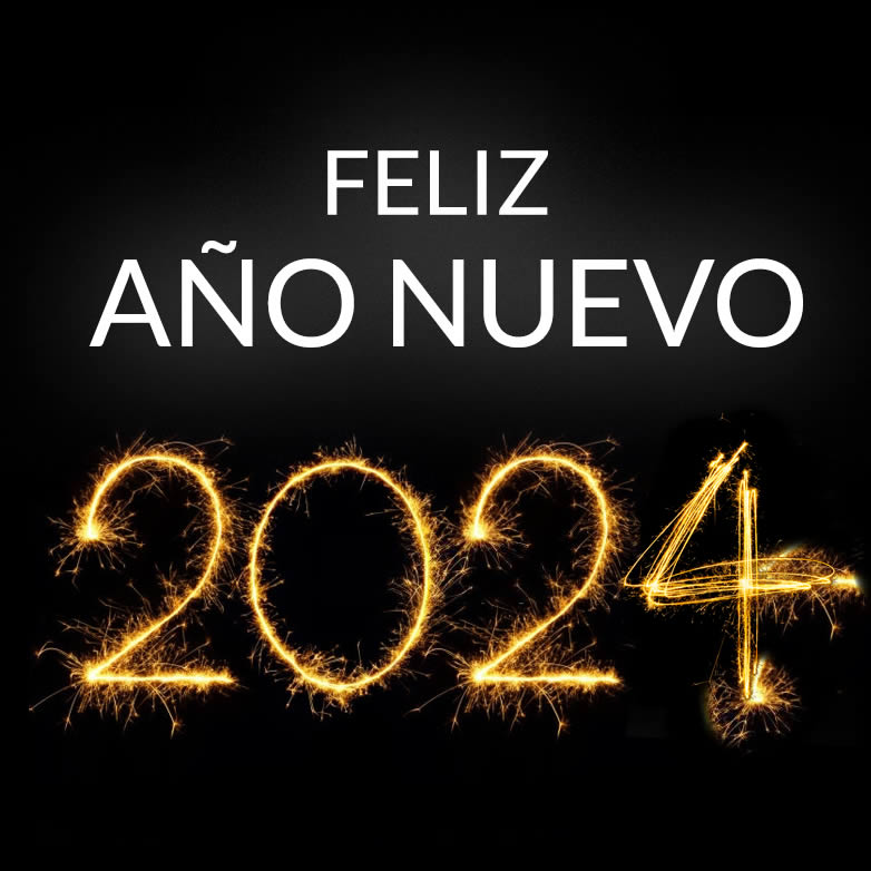 imagen con números luminosos de 2025 durante las celebraciones de Año Nuevo