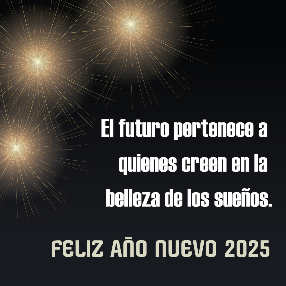 Imagen con texto de deseos para los que creen en 2025